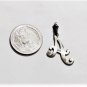 Vintage Sterling Silver Marcasite Script "A" Necklace Pendant Lot