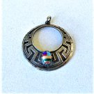 Vintage Sterling Silver Southwest Inlaid Necklace Pendant Lot WM