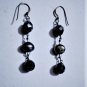 Vintage Sterling Silver Pearl & Hematite Beaded Dangle Drop Earrings Lot