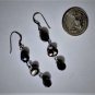 Vintage Sterling Silver Pearl & Hematite Beaded Dangle Drop Earrings Lot
