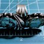 Vintage Sterling Silver SOUTHWEST Navajo Stamped Shank Dbl Turquoise Ring Lot 10