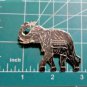 Vintage Sterling Silver BIG Etched Trunk-Up THAILAND Elephant Pin Brooch Lot