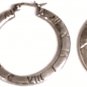 Vintage Sterling Silver Roman Numeral Hoop Earrings Lot