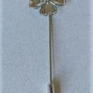 Vintage Sterling Silver BEAU Plumeria Flower Stick Pin Brooch Lot