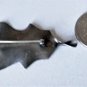 Vintage Sterling Silver NYE Holly Leaf Art Deco Pin Brooch Lot