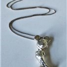 Vintage Sterling Silver MICKEY MOUSE Disney Pendant Necklace WTD