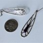 Vintage Sterling Silver Artisan Arts & Crafts Sugilite Dangle Drop Earrings Lot