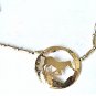 Vtg Sterling Silver 14K GF Southwest Tribal Artisan Pendant Bench Beads Necklace