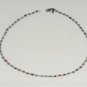 Vintage Sterling Silver w Raw Emerald Sapphire Ruby Stones Chain Necklace Lot