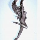 Vintage Sterling Silver Large Nude Winged Fairy Necklace Pendant Lot