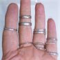 Vintage Sterling Silver Rings Lot Collection of 10 Sizes ~ 5-10
