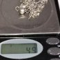 Vtg Sterling Silver Dangle Hearts Tribal Handmade Chain Bracelet or Anklet Lot