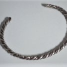 Vintage Southwest Navajo Wire Wrapped Sterling Silver Twist Cuff Bracelet Lot