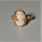 Antique Edwardian 10K Gold Filled Shell Cameo Ring Lot Size 6.5