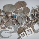 Vintage Sterling Silver MODERNIST Earrings Pendants Parts Pieces Lot