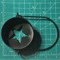 Rustic Farmhouse Star Cutout Emerg. Mason Jar Crisco Candle Lantern Lamp 120 Hr