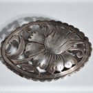 Antique Edwardian Cutput Daffodil Sterling Silver Pin Brooch  Lot