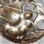Antique Edwardian Cutput Daffodil Sterling Silver Pin Brooch  Lot