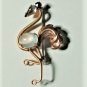 Vintage 12K GF VAN DELL Rare FLAMINGO Jelly Belly Pin Brooch Lot