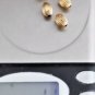 Vintage 14K Y Gold Fluted Crinolated Barrel Add-A-Beads 10 mm Lot of 5