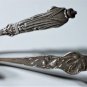 Antique Sterling Silver NY & Chicago Souvenir Spoons Lot of 2 Art Nouveau Grapes