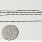 Vintage Sterling Silver Flattened Dog Tag Cuban Curb Chain Necklace Lot 24"