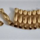 Vintage 14K Y Gold Crimped Tubular Add-A-Bead Spacers 12 mm Lot of 10