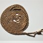 Antique Victorian 10K YG Rope Watch Chain  w Hook 40.5"