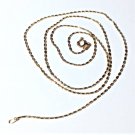 Vintage Sterling Silver ITAOR Gold Vermeil Dash-Dash Chain Necklace Lot 24"