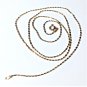 Vintage Sterling Silver ITAOR Gold Vermeil Dash-Dash Chain Necklace Lot 24"