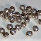 Vtg Sterling Silver Salvage Flat Seam Navajo Bench Beads 6 mm Lot of 26