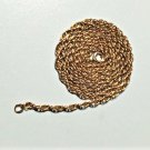 Vintage DANECRAFT 12K Gold Filled Rope Chain Necklace Lot ~24"