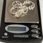 Vintage Sterling Silver JESUS Sacred Heart CZ Pendant Necklace Lot~ 18"