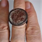 Antique  Roman Bronze Coin Ring Lot Size ~9