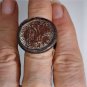 Antique  Roman Bronze Coin Ring Lot Size ~9
