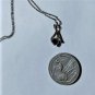 Vintage Sterling Silver Blue LINDE Star Sapphire Pendant Necklace Lot 16"