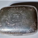 Antique Sterling Silver GORHAM Flortentine Snuff Box Lot Date Mark 1901 Mono FH