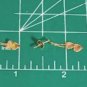 Vintage 14K YG JCM Dangle Drop Hearts Post Stud Earrings Lot
