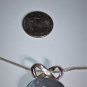 Vintage Sterling Silver MEXICO Turquoise Slide Enhancer Pendant Necklace Lot 18"