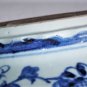 Antique Chinese Ming Hongzhi Mark Blue & White Large Dragon Floral Bowl 8"