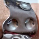 Vtg Sterling Silver AMPARO Mexico MODERNISt Wavy Dimpled Cuff Bracelet Lot