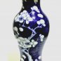 Antique Chinese Qing Blue & White Prunus Tall Baluster Vase Lot 9-3/4"