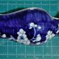 Antique Chinese Qing Blue & White Prunus Tall Baluster Vase Lot 9-3/4"