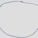 Vintage Sterling Silver Flattened Cuban Curb Chain Necklace Lot 24"