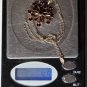 Vtg 900 Silver Czech Bohemian Pyrope Garnet Snowflake Pendant Necklace Lot