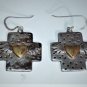 Sterling Silver CAROL HENRY Winged Hearts Cross Dangle Drop Earrings Lot