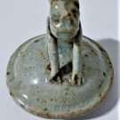 Antique Chinese Song Qingbai Foo Dog Finial Jar Lid 2-7/8"