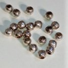 Vtg Sterling Silver Salvage Flat Seam Navajo Bench Beads 6 mm Lot of 20