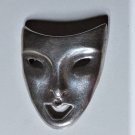 Vintage Sterling Silver Large MODERNIST Mask Face Pin Brooch or Pendant Lot