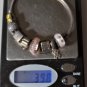 Vintage Sterling Silver PANDORA Bracelet w 8 Pandora Charms Lot